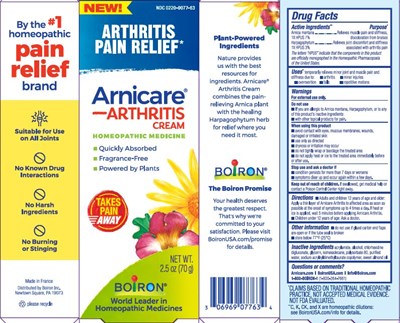 Label (Arnicare Arthritis Cream 2.5 Oz  Etu.1g27 01.2022)